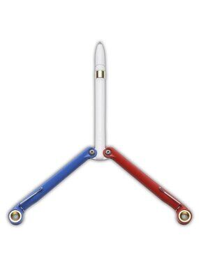 Spyderco Baliyo Flip Hand Spinner Fisher Space Pen USA Red White Blue YUS100